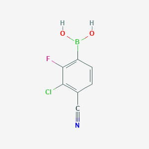 3-Chloro-4-cyano-2-fluorophenylboronic acid