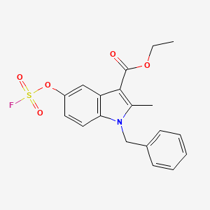 Ethyl 1-benzyl-5-fluorosulfonyloxy-2-methylindole-3-carboxylate