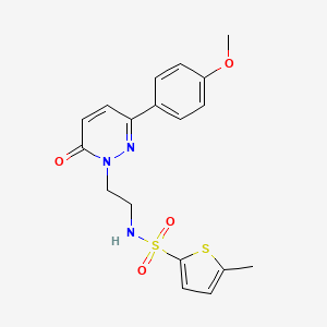 N-(2-(3-(4-methoxyphenyl)-6-oxopyridazin-1(6H)-yl)ethyl)-5-methylthiophene-2-sulfonamide