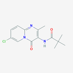 molecular formula C14H16ClN3O2 B2744705 N-(7-chloro-2-methyl-4-oxo-4H-pyrido[1,2-a]pyrimidin-3-yl)pivalamide CAS No. 941923-22-4