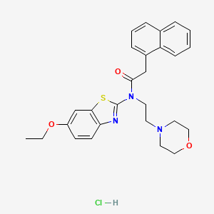 N-(6-ethoxybenzo[d]thiazol-2-yl)-N-(2-morpholinoethyl)-2-(naphthalen-1-yl)acetamide hydrochloride
