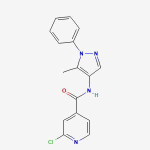 2-chloro-N-(5-methyl-1-phenyl-1H-pyrazol-4-yl)pyridine-4-carboxamide