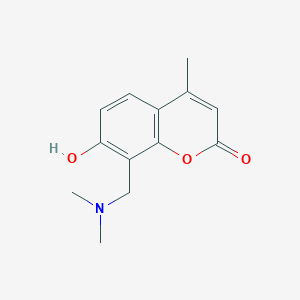 molecular formula C13H15NO3 B2744713 8-[(dimethylamino)methyl]-7-hydroxy-4-methyl-2H-chromen-2-one CAS No. 10549-63-0