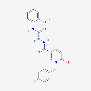 N-(2-methoxyphenyl)-2-(1-(4-methylbenzyl)-6-oxo-1,6-dihydropyridine-3-carbonyl)hydrazinecarboxamide