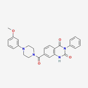 7-(4-(3-methoxyphenyl)piperazine-1-carbonyl)-3-phenylquinazoline-2,4(1H,3H)-dione