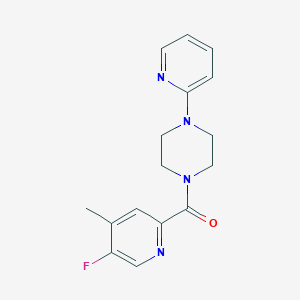1-(5-Fluoro-4-methylpyridine-2-carbonyl)-4-(pyridin-2-yl)piperazine