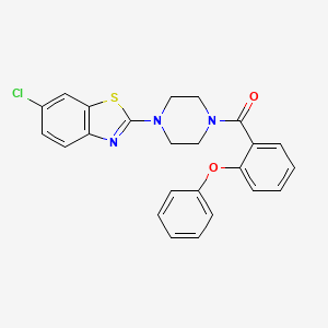 (4-(6-Chlorobenzo[d]thiazol-2-yl)piperazin-1-yl)(2-phenoxyphenyl)methanone