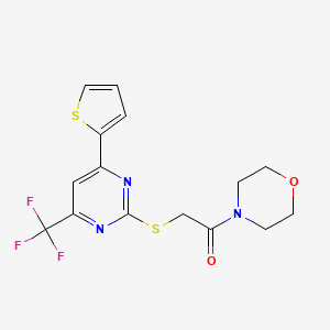 4-({[4-Thien-2-yl-6-(trifluoromethyl)pyrimidin-2-yl]thio}acetyl)morpholine
