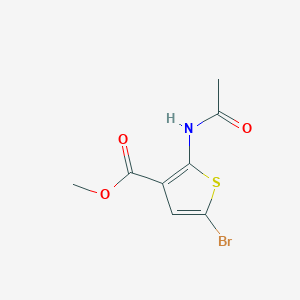 molecular formula C8H8BrNO3S B2744742 Methyl 2-(acetylamino)-5-bromo-3-thiophenecarboxylate CAS No. 874816-04-3