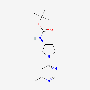 tert-Butyl N-[(3R)-1-(6-methylpyrimidin-4-yl)pyrrolidin-3-yl]carbamate