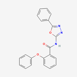 2-phenoxy-N-(5-phenyl-1,3,4-oxadiazol-2-yl)benzamide