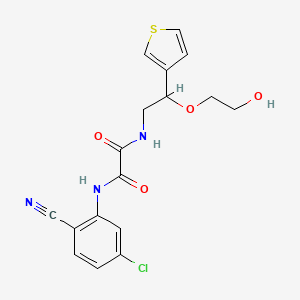 N1-(5-chloro-2-cyanophenyl)-N2-(2-(2-hydroxyethoxy)-2-(thiophen-3-yl)ethyl)oxalamide