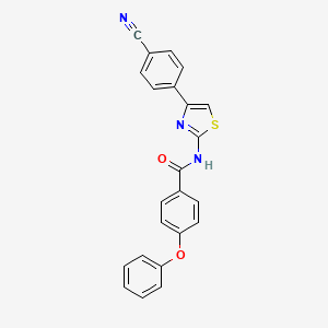 N-[4-(4-cyanophenyl)-1,3-thiazol-2-yl]-4-phenoxybenzamide