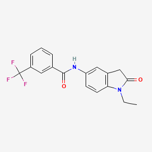N-(1-ethyl-2-oxoindolin-5-yl)-3-(trifluoromethyl)benzamide