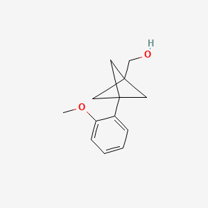 [3-(2-Methoxyphenyl)-1-bicyclo[1.1.1]pentanyl]methanol