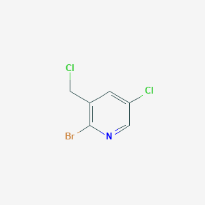 molecular formula C6H4BrCl2N B2744778 2-Bromo-5-chloro-3-(chloromethyl)pyridine CAS No. 1227588-48-8