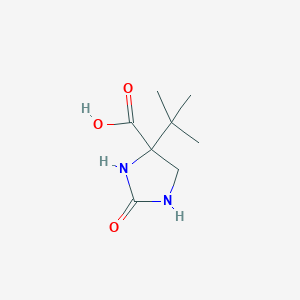 molecular formula C8H14N2O3 B2744787 4-Tert-butyl-2-oxoimidazolidine-4-carboxylic acid CAS No. 2248276-69-7