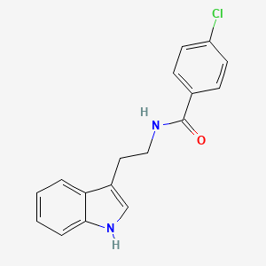 molecular formula C17H15ClN2O B2744788 4-chloro-N-[2-(1H-indol-3-yl)ethyl]benzamide CAS No. 24946-86-9