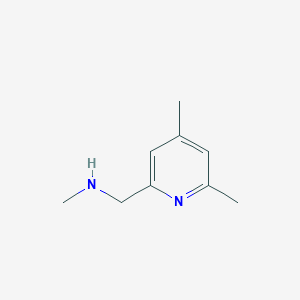 molecular formula C9H14N2 B2744795 1-(4,6-Dimethylpyridin-2-yl)-N-methylmethanamine CAS No. 1083368-48-2