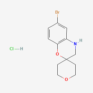 6-Bromo-3,4-dihydrospiro[1,4-benzoxazine-2,4'-oxane] hydrochloride