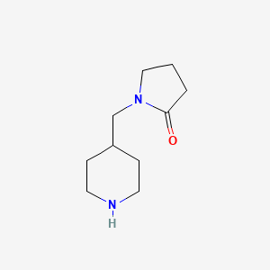 molecular formula C10H18N2O B2744807 1-(哌啶-4-基甲基)吡咯烷-2-酮 CAS No. 139726-90-2