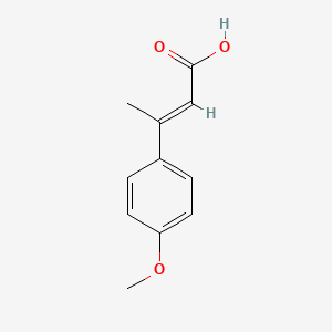 molecular formula C11H12O3 B2744812 (~{e})-3-(4-Methoxyphenyl)but-2-Enoic Acid CAS No. 19169-94-9; 376346-53-1