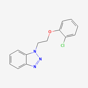 molecular formula C14H12ClN3O B2744819 1-[2-(2-Chlorophenoxy)ethyl]benzotriazole CAS No. 838891-66-0