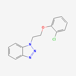 molecular formula C14H12ClN3O B2744819 1-[2-(2-氯苯氧)-乙基]-1H-苯并三唑 CAS No. 838891-66-0