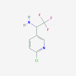1-(6-Chloro-pyridin-3-YL)-2,2,2-trifluoro-ethylamine