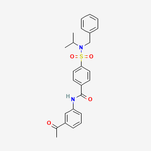 molecular formula C25H26N2O4S B2744824 N-(3-acetylphenyl)-4-[benzyl(propan-2-yl)sulfamoyl]benzamide CAS No. 868676-92-0