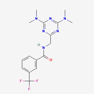 N-((4,6-bis(dimethylamino)-1,3,5-triazin-2-yl)methyl)-3-(trifluoromethyl)benzamide