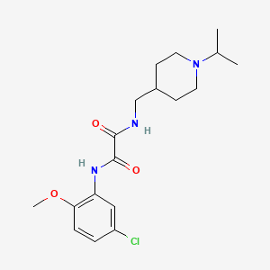 molecular formula C18H26ClN3O3 B2744887 N-(5-chloro-2-methoxyphenyl)-N'-{[1-(propan-2-yl)piperidin-4-yl]methyl}ethanediamide CAS No. 946233-59-6