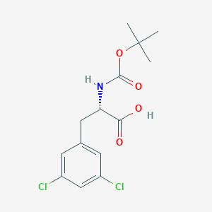 molecular formula C14H17Cl2NO4 B2744888 Boc-Phe(3,5-Cl)-OH CAS No. 1051934-98-5