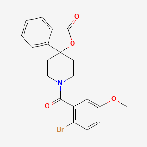 molecular formula C20H18BrNO4 B2744934 1'-(2-bromo-5-methoxybenzoyl)-3H-spiro[isobenzofuran-1,4'-piperidin]-3-one CAS No. 1706073-14-4