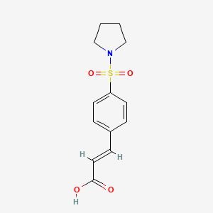 (2E)-3-[4-(pyrrolidin-1-ylsulfonyl)phenyl]acrylic acid