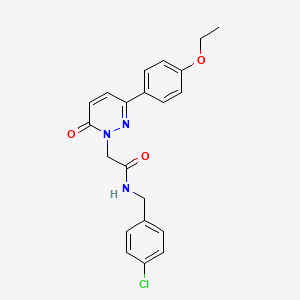 molecular formula C21H20ClN3O3 B2745049 N-(4-chlorobenzyl)-2-(3-(4-ethoxyphenyl)-6-oxopyridazin-1(6H)-yl)acetamide CAS No. 899753-04-9
