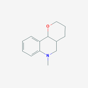 molecular formula C13H17NO B2745277 2H-Pyrano[3,2-c]quinoline, 3,4,4a,5,6,10b-hexahydro-6-methyl- CAS No. 165607-31-8