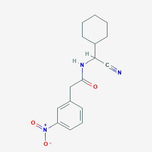 N-[Cyano(cyclohexyl)methyl]-2-(3-nitrophenyl)acetamide
