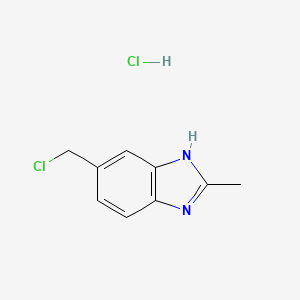 5-(chloromethyl)-2-methyl-1H-1,3-benzodiazole hydrochloride