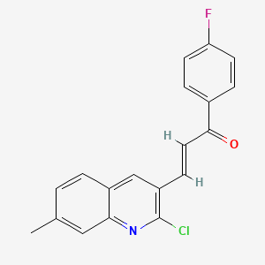 (E)-3-(2-chloro-7-methylquinolin-3-yl)-1-(4-fluorophenyl)prop-2-en-1-one