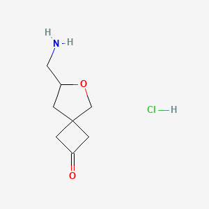7-(Aminomethyl)-6-oxaspiro[3.4]octan-2-one hcl