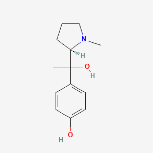 4-{1-hydroxy-1-[(2R)-1-methylpyrrolidin-2-yl]ethyl}phenol