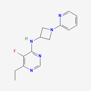 6-Ethyl-5-fluoro-N-(1-pyridin-2-ylazetidin-3-yl)pyrimidin-4-amine