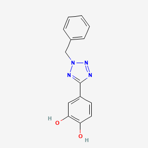 4-(2-benzyl-2H-tetrazol-5-yl)benzene-1,2-diol