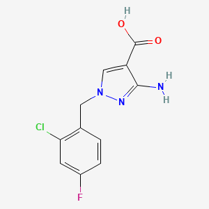 3-amino-1-(2-chloro-4-fluorobenzyl)-1H-pyrazole-4-carboxylic acid