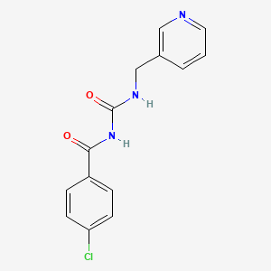 4-chloro-N-((pyridin-3-ylmethyl)carbamoyl)benzamide