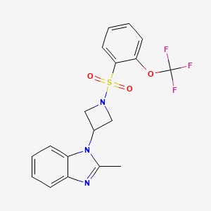2-methyl-1-{1-[2-(trifluoromethoxy)benzenesulfonyl]azetidin-3-yl}-1H-1,3-benzodiazole