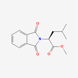 molecular formula C15H17NO4 B2745436 methyl (2S)-2-(1,3-dioxoisoindol-2-yl)-4-methylpentanoate CAS No. 132785-19-4
