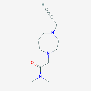 molecular formula C12H21N3O B2745442 N,N-dimethyl-2-[4-(prop-2-yn-1-yl)-1,4-diazepan-1-yl]acetamide CAS No. 1311477-89-0