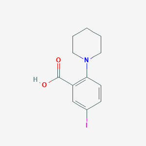 5-Iodo-2-(piperidin-1-yl)benzoic acid